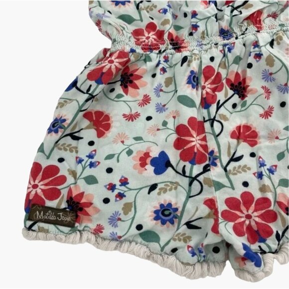 Matilda Jane Tug Of War Romper Floral Toddler Girls Size 4 Clean smoke free home - Picture 7 of 10